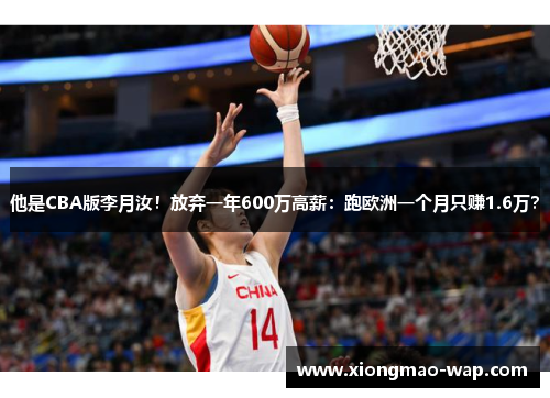 他是CBA版李月汝！放弃一年600万高薪：跑欧洲一个月只赚1.6万？